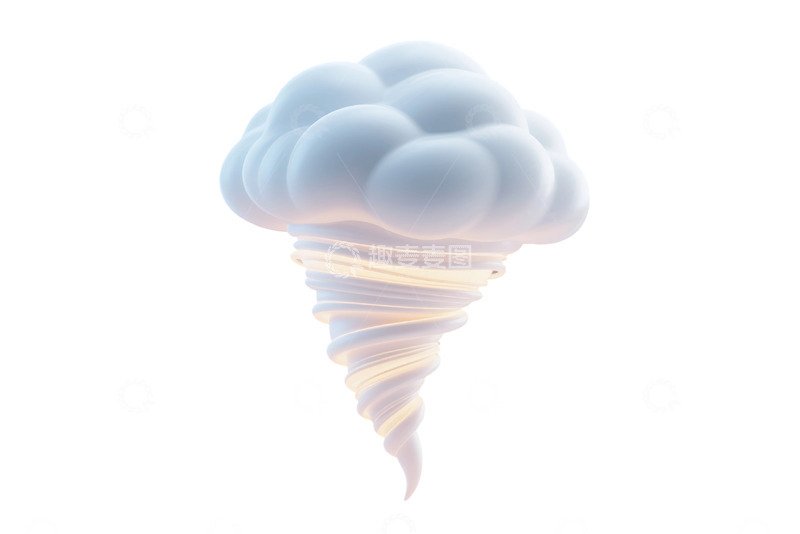 高清大图下载【趣麦麦图】免抠龙卷风天气元素插画 (2)