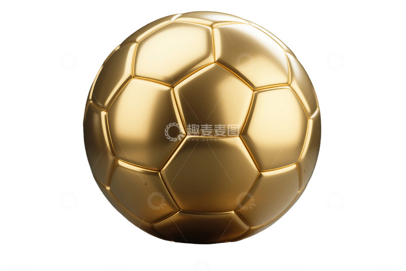 高清大图下载【趣麦麦图】免抠黄金足球 (3)