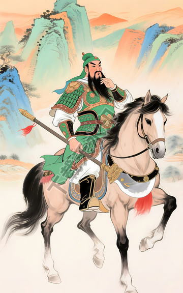 关羽关公关二爷挂画