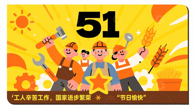 高清大图下载【趣麦麦图】扁平矢量风格插画