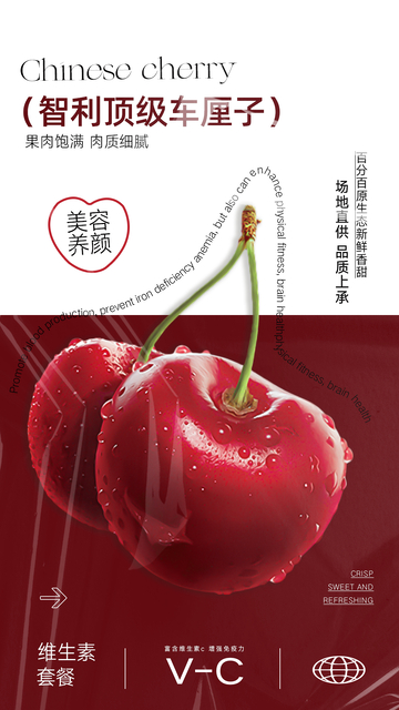 水果车厘子海报1