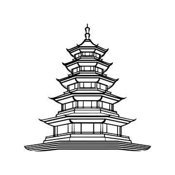 简约黑白塔楼建筑