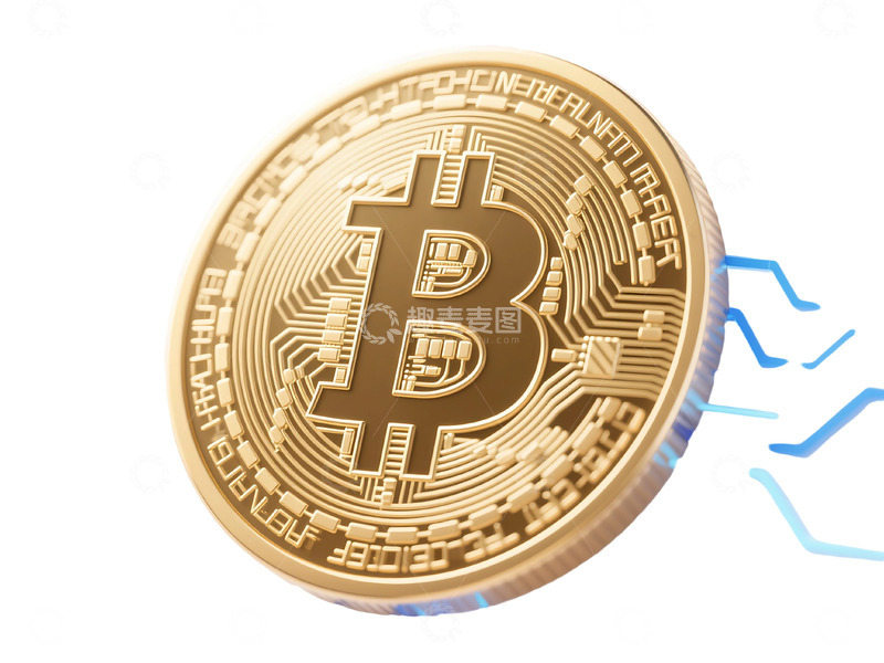 高清大图下载【趣麦麦图】免扣的比特币概念图 