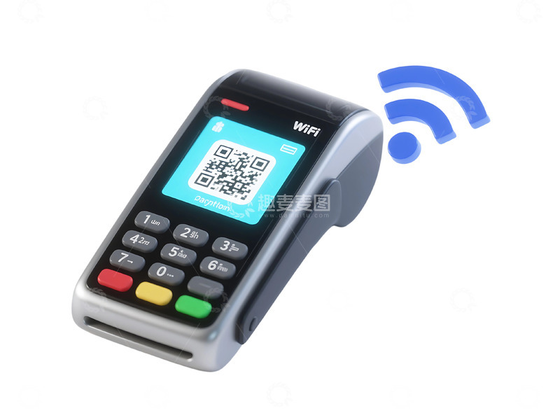 高清大图下载【趣麦麦图】免扣现实银黑支付wi-fi 