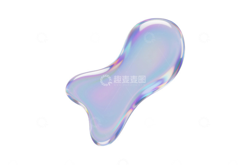 免抠全息液体形状 