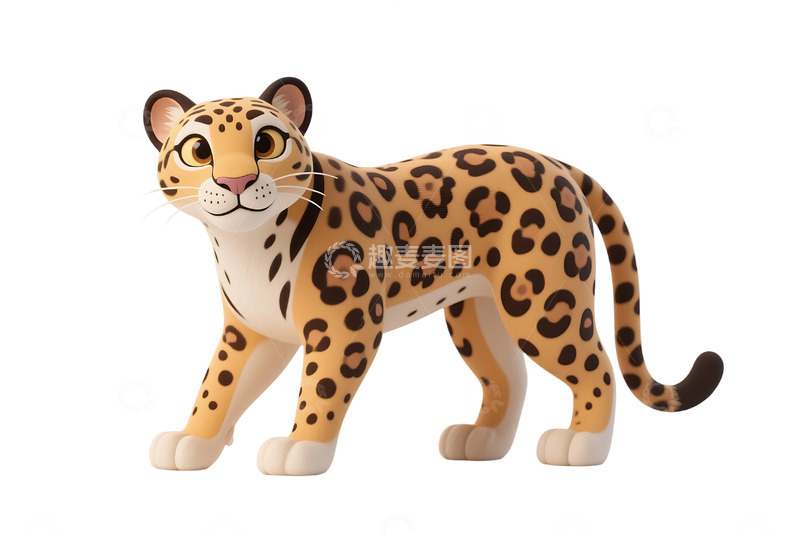 高清大图下载【趣麦麦图】免抠卡通豹子 