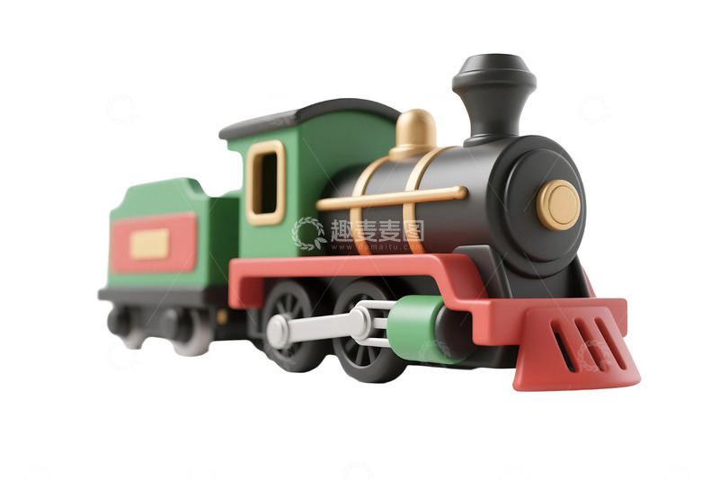 高清大图下载【趣麦麦图】免抠小火车头 