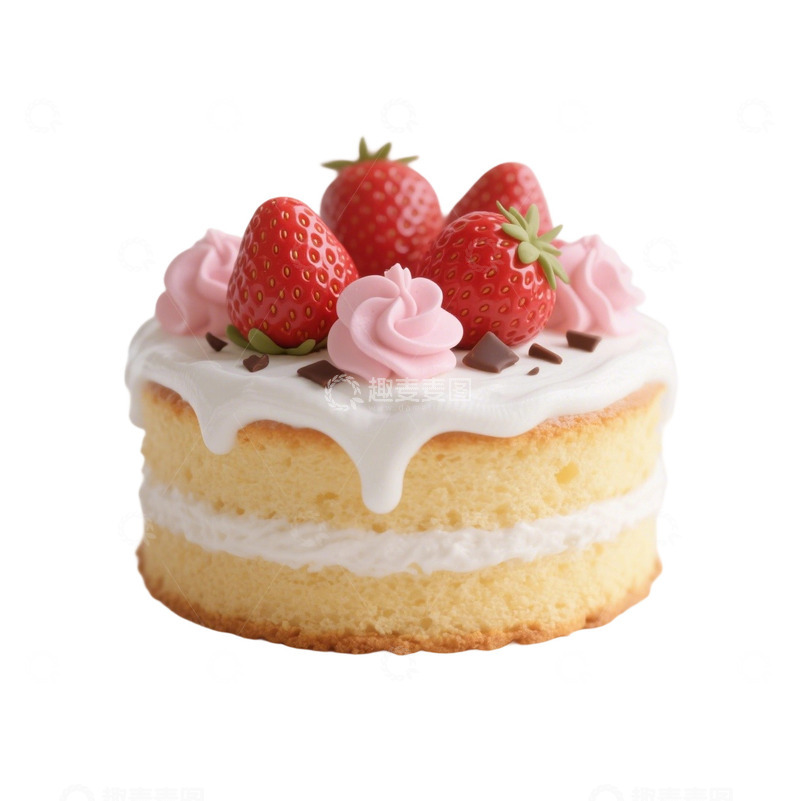 高清大图下载【趣麦麦图】甜品草莓蛋糕