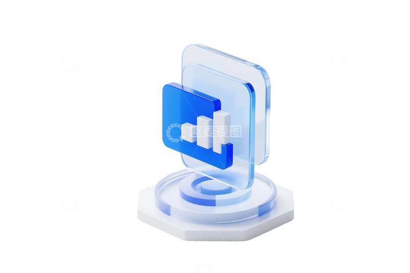 高清大图下载【趣麦麦图】免抠商务科技图标玻璃 1