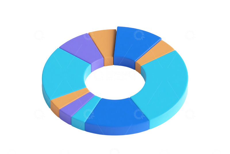 高清大图下载【趣麦麦图】免抠数据可视化统计饼图 
