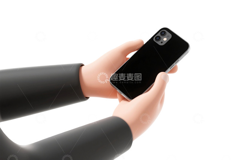 高清大图下载【趣麦麦图】免抠手持手机 