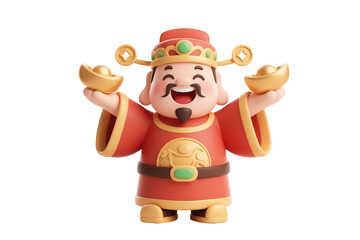 免抠快乐的财神张开双臂 1