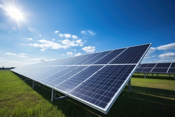 太阳能板放在户外