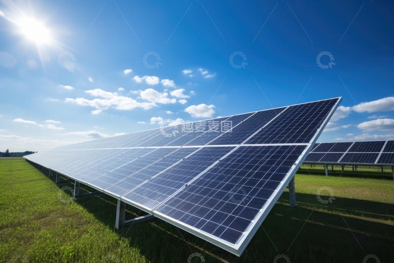 高清大图下载【趣麦麦图】太阳能板放在户外