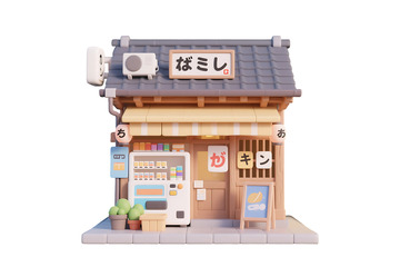 免抠日式小商店小卖铺 1