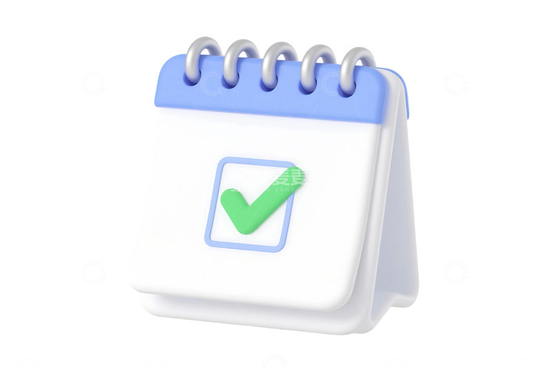 高清大图下载【趣麦麦图】免抠日历勾勾日期提醒卡通风格 