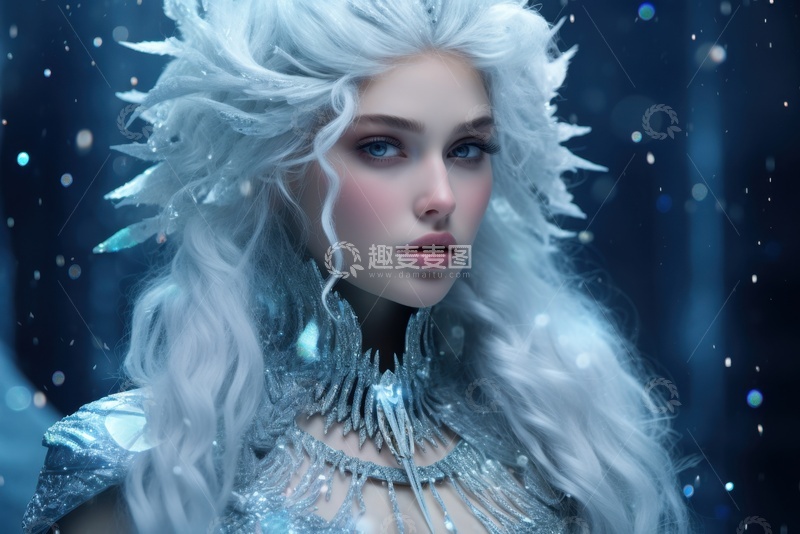 高清大图下载【趣麦麦图】美丽的冰雪女王