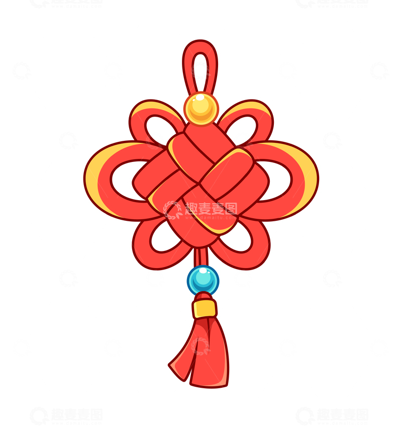 中国结喜庆插画1