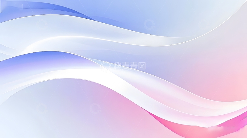 高清大图下载【趣麦麦图】抽象粉色蓝色线条背景
