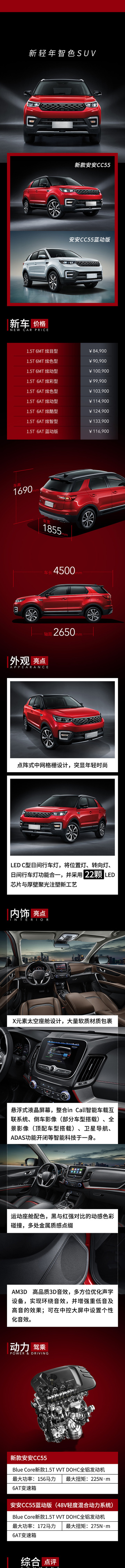 汽车新车介绍长图海报