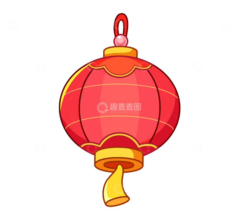 喜庆灯笼插画