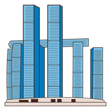 重庆,渝中区来福士线条图