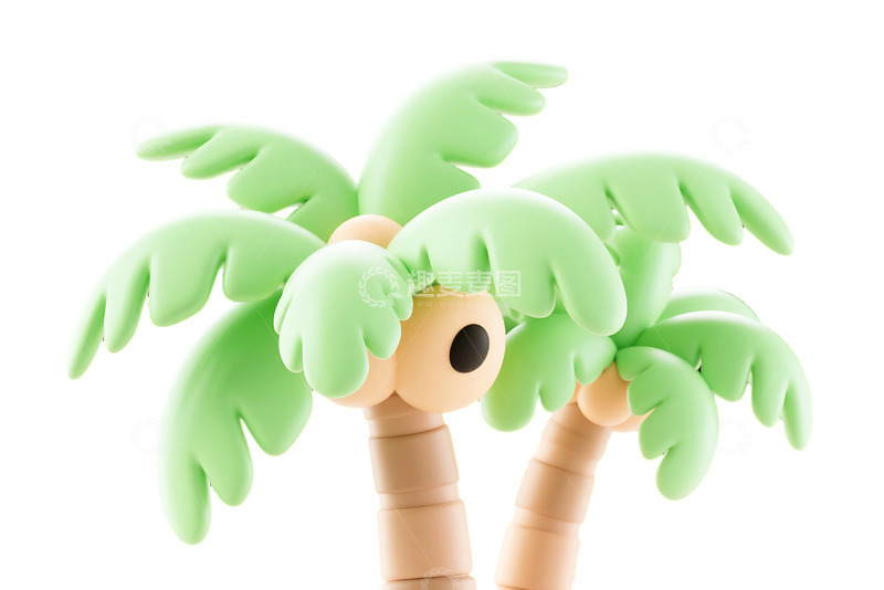 高清大图下载【趣麦麦图】免抠热带棕榈卡通 
