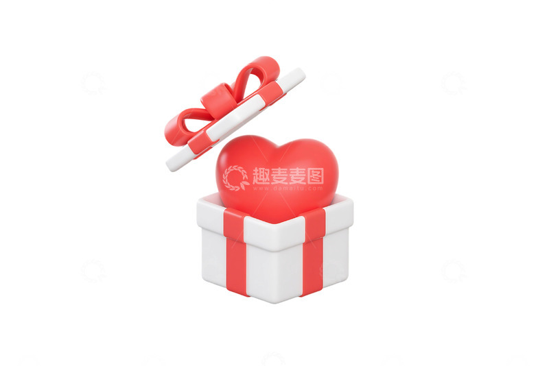 高清大图下载【趣麦麦图】免抠爱心礼物 