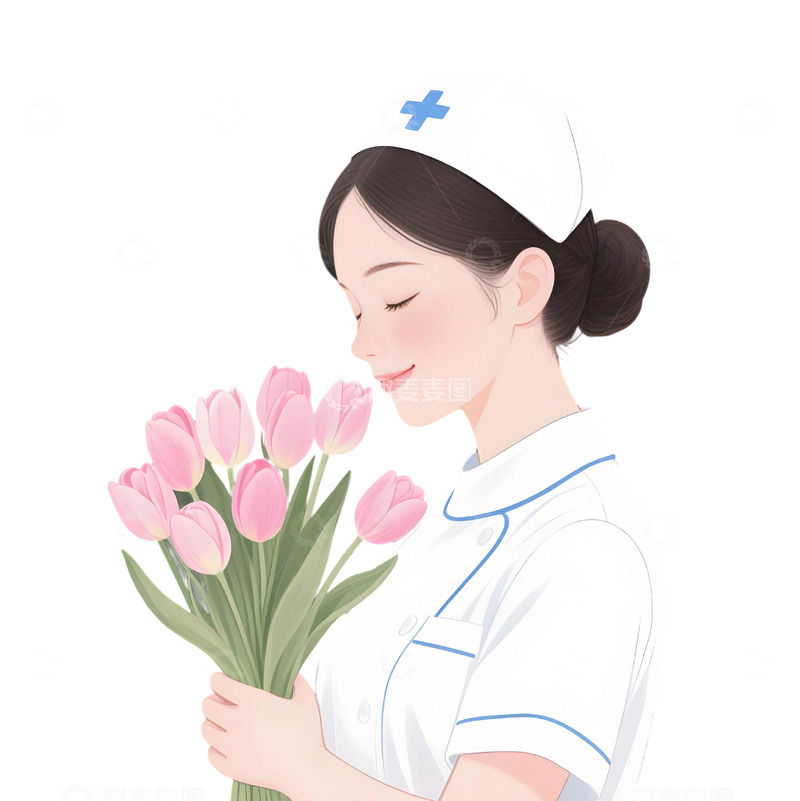 高清大图下载【趣麦麦图】护士主题插画33
