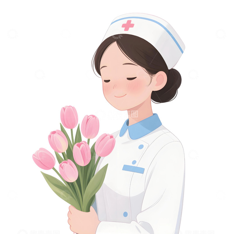 高清大图下载【趣麦麦图】护士主题插画16