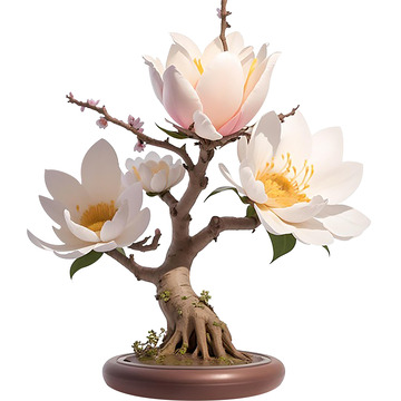 白色桂花树素材