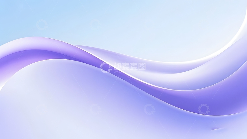 高清大图下载【趣麦麦图】紫色波浪线条背景1