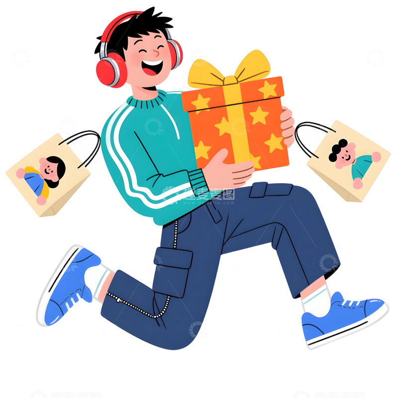高清大图下载【趣麦麦图】购物主题插画10
