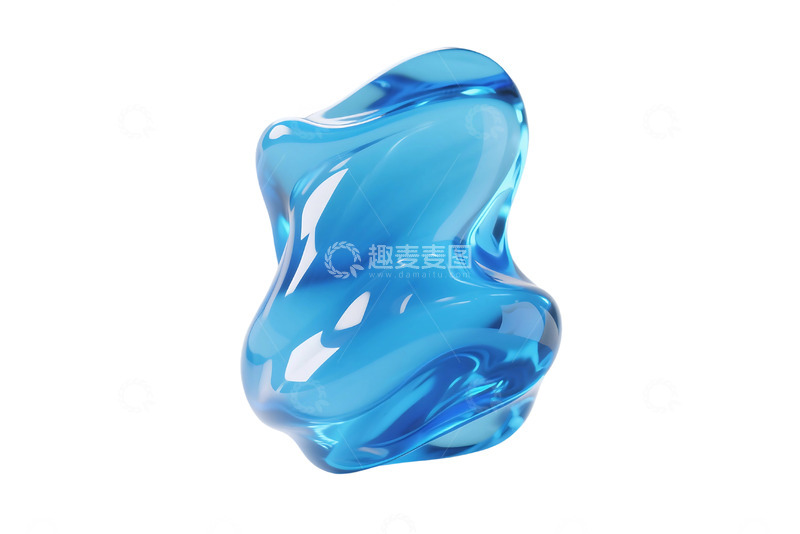 高清大图下载【趣麦麦图】免抠的蓝色液体背景 