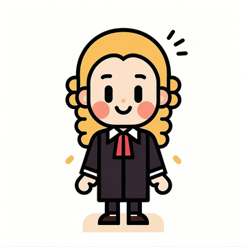 Q版卡通手绘法官简笔画