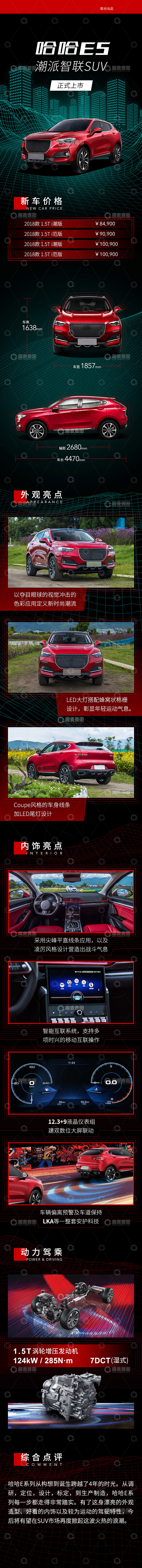 源文件下载【趣麦麦图】汽车新车SUV长图海报