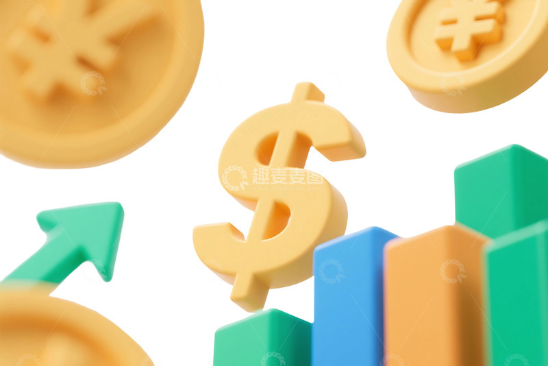 高清大图下载【趣麦麦图】免抠经济金融创意插图 