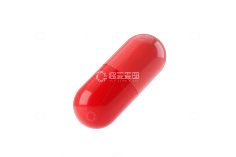 高清大图下载【趣麦麦图】免抠红色胶囊 