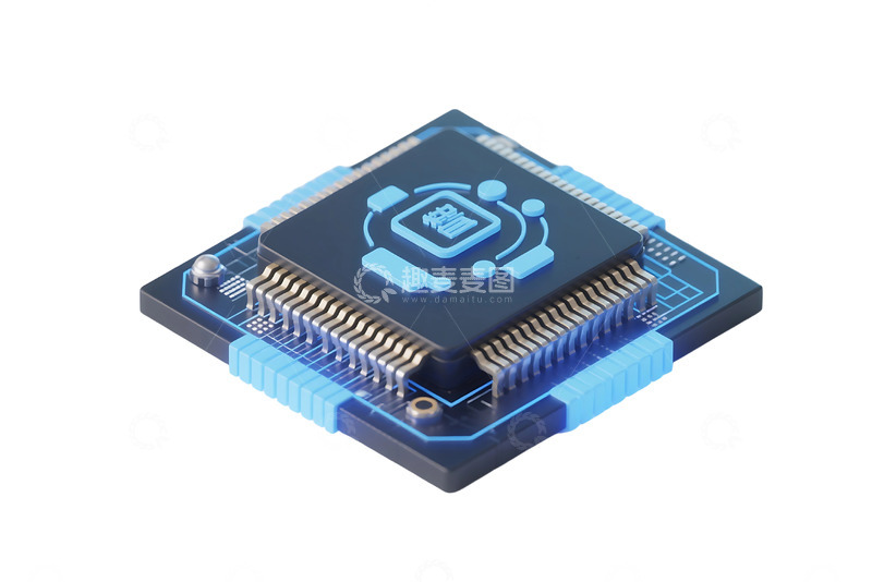 高清大图下载【趣麦麦图】免抠芯片和人工智能 1