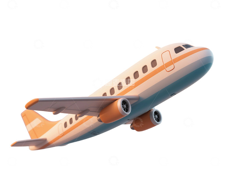 高清大图下载【趣麦麦图】免抠风格飞机元素插画 