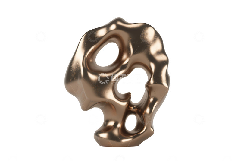 高清大图下载【趣麦麦图】免抠金属色太湖石元素 