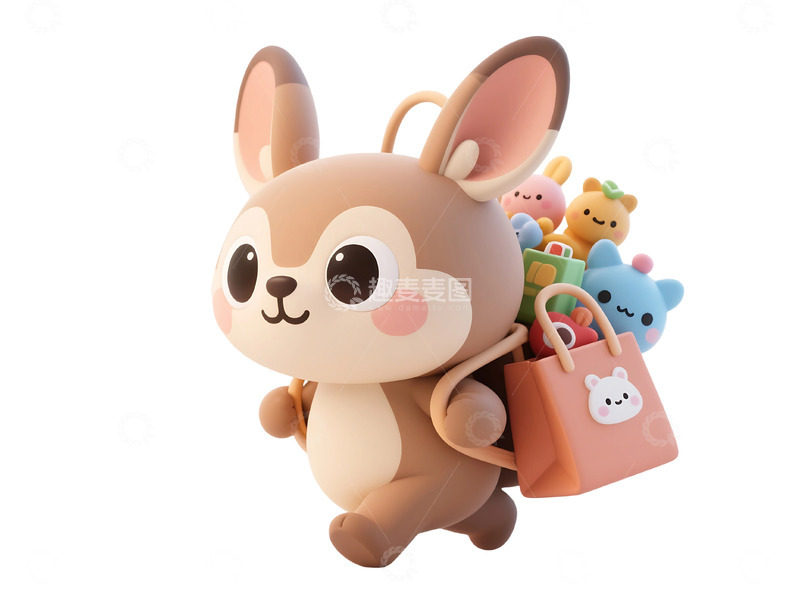 高清大图下载【趣麦麦图】免抠购物袋 2