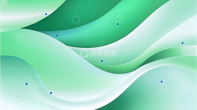 高清大图下载【趣麦麦图】绿色动感抽象线条
