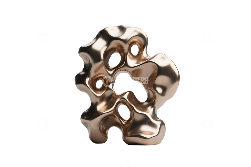 高清大图下载【趣麦麦图】免抠金属色太湖石元素 1