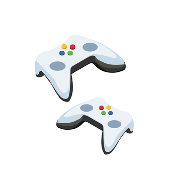 卡通风游戏手柄元素