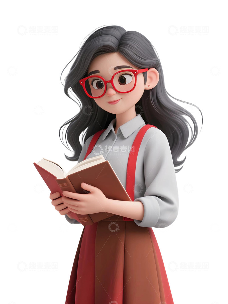 高清大图下载【趣麦麦图】教师人物插画主题63