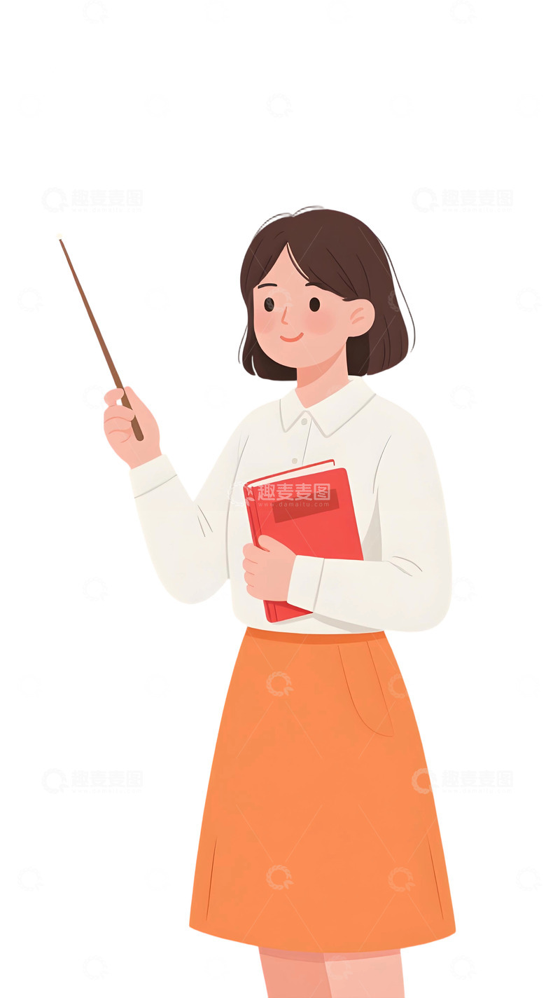 高清大图下载【趣麦麦图】教师人物插画主题23