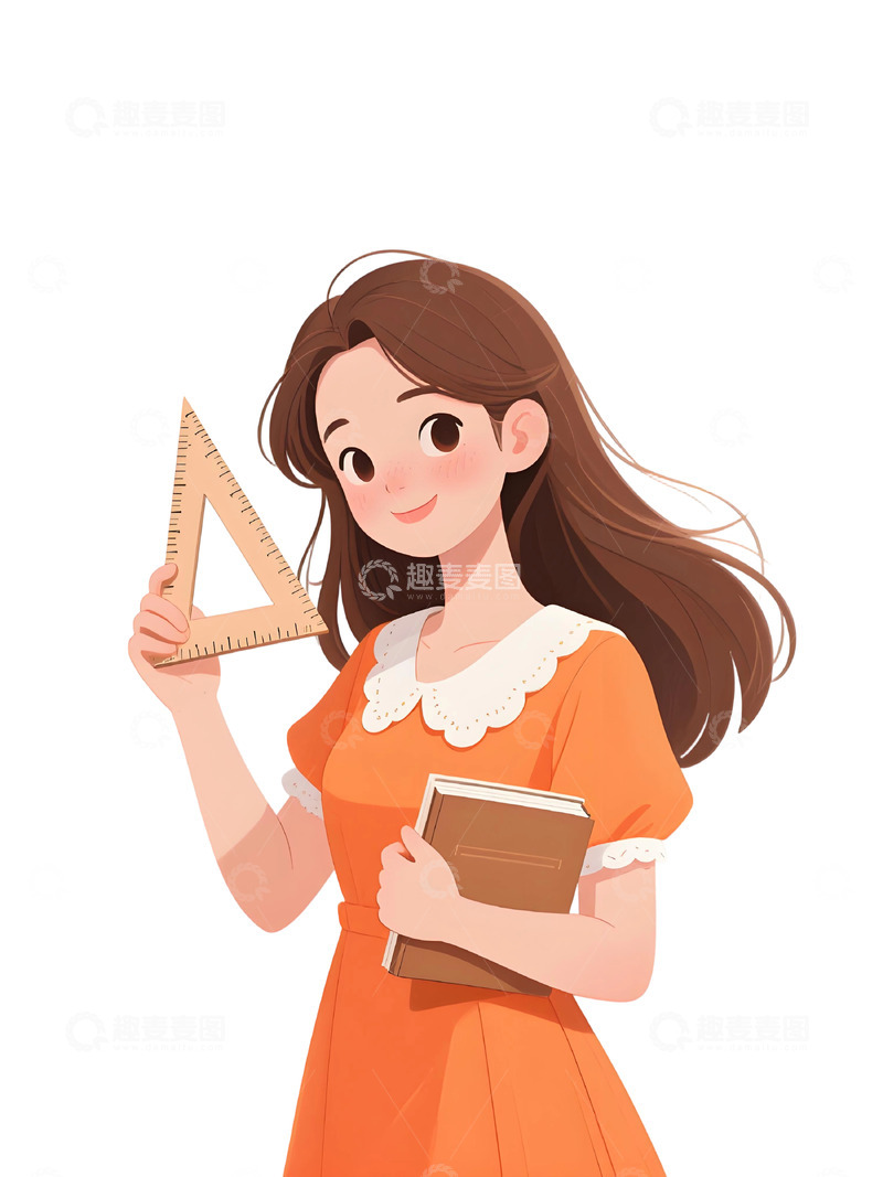 高清大图下载【趣麦麦图】教师人物插画主题49