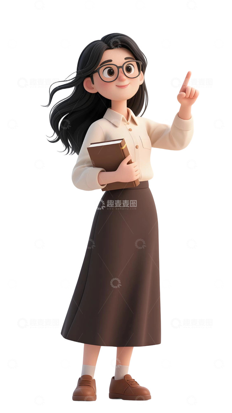 高清大图下载【趣麦麦图】教师人物插画主题78