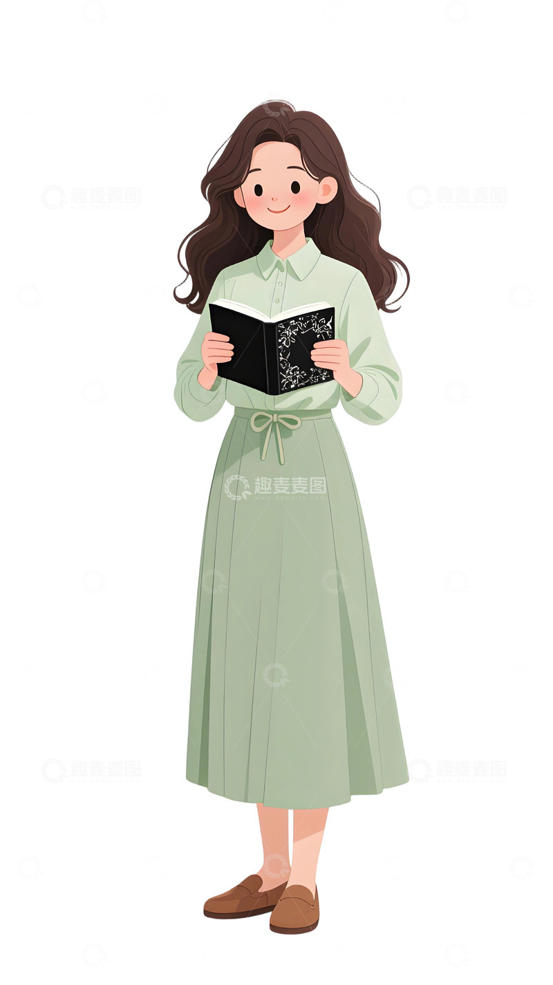 高清大图下载【趣麦麦图】教师人物插画主题69